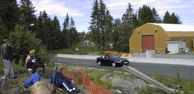 Raymond Skjevik ledet etter 2 omganger i sin Toyota Celica, men mtte se seg sltt av de to andre debutantene i klasse 3.