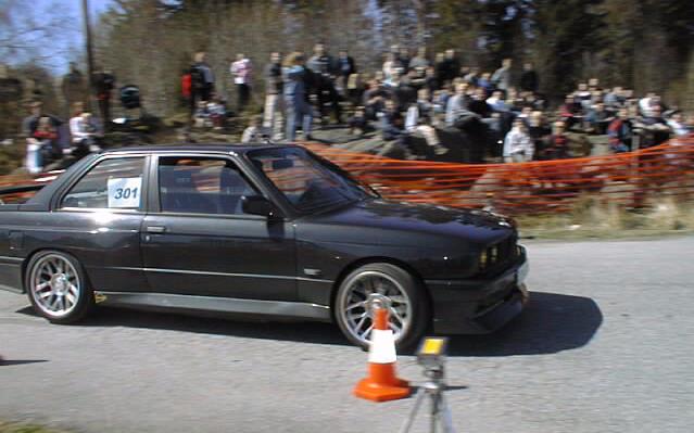 Nils Petter Skeie prvde sin BMW M3 i nybegynnerklassen. Han havnet tilslutt p 2/6 plass.